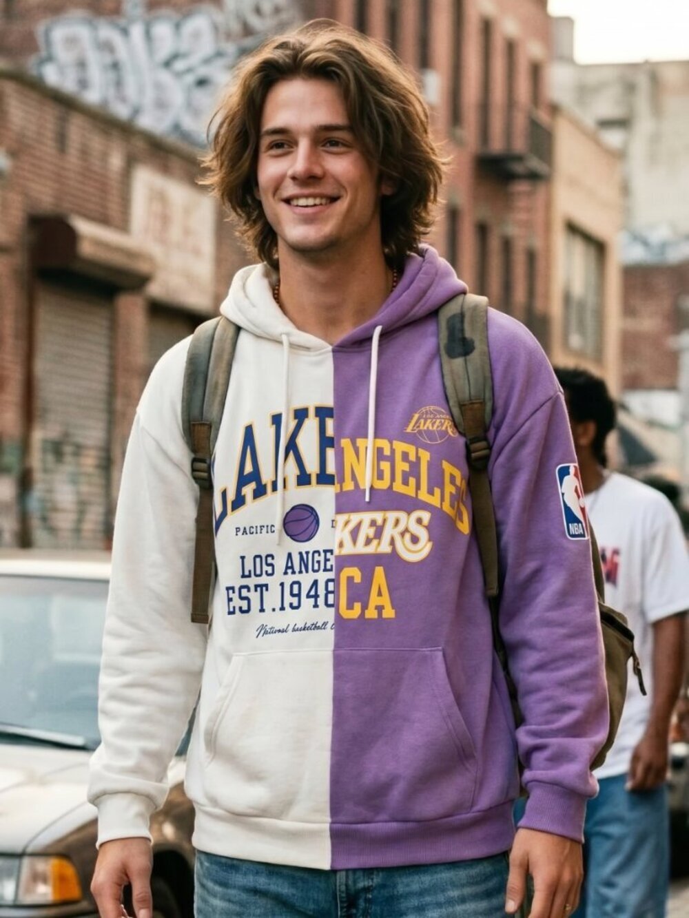 LOS ANGELES LAKERS BASKETBALL HOODIE MEN
